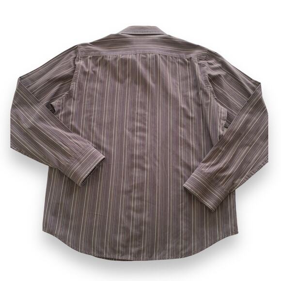 Original Penguin Men’s Striped Long Sleeve Button Down Shirt Size Large - Picture 2 of 9